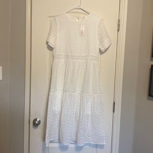 New white Petallush dress with tags